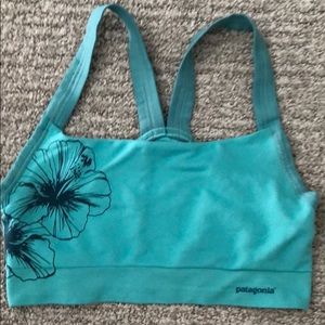 Patagonia blue sports bra
